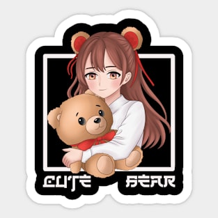 Cute bear Sticker